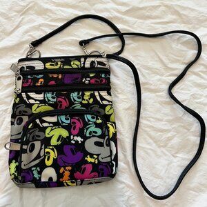 Authentic Disney Parks Pop Art Mickey Mouse Multi Color Crossbody Bag